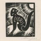 Ex-libris (bookplate) - RJ (Jenő Reisinger)