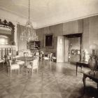 Interior photograph - yellow salon in the Pálffy Palace of Királyfa