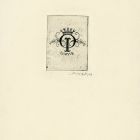 Ex-libris (bookplate) - O. I. (Ilonka Odor)