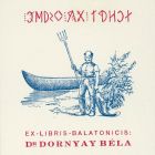 Ex-libris (bookplate) - Balatonicis: Dr. Béla Dornyay