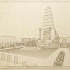 Drawings - Reconstruction plans of Solomon's Temple in Jerusalem