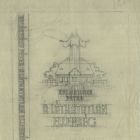 Plan - book binding for the work "A láthatatlan ellenség" (The invisible enemy) by Péter Balásházy