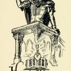 Ex-libris (bookplate) - From the library of Béla Haypál