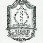 Ex-libris (bookplate) - dr. Francisci Székelyhidy
