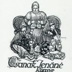 Ex-libris (bookplate) - Book of the wife of Jenő Csanak