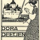 Ex-libris (bookplate) - Dora Deetjen