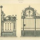 Design sheet - design for ironwork gate