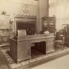 Exhibition photograph - drawing room furniture designed by Ernő Förk, Paris Universal Exposition, 1900.