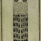 Design - Bookplate for the "Great Sonata" series of drawings