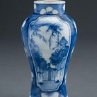 Baluster vase - With two genre scenes