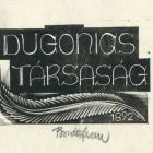 Ex-libris (bookplate) - Dugonics Society 1892