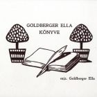 Ex-libris (bookplate) - Book of Ella Goldberger (ipse)