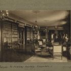 Interior photograph - library in the Erdődy Castle in Galgóc