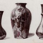 Photograph - eozin-glazed Zsolnay vases at the Christmas Exhibition of the Association of Applied Arts 1898