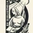 Ex-libris (bookplate) - Ex bibliotheca E. Déry
