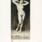Ex-libris (bookplate) - Ferenc Galambos