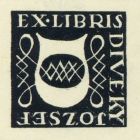 Ex-libris (bookplate) - József Divéky (ipse)