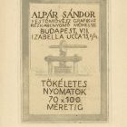 Occasional graphics - Company advertisment:Sándor Alpár