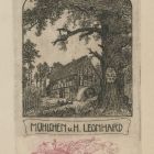 Ex-libris (bookplate) - Mühlchen u. H. Leonhard