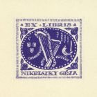 Ex-libris (bookplate) - Géza Nikelszky (ipse)