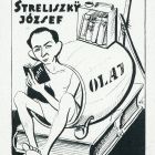 Ex-libris (bookplate) - József Streliszky