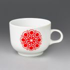 Teacup (part of a set) - Part of the Bella-207 tableware set with red Gabriella pattern