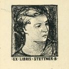 Ex-libris (bookplate) - B(éla) Stettner -ipse