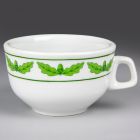 Soup cup (part of a set) - Part of a food service tableware set with oak leaves pattern