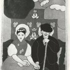 Photograph - János Vaszary 's plan: tapestry: "Engaged couple",  1904-1905