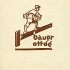 Ex-libris (bookplate) - Book of Ottó Bauer