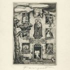 Ex-libris (bookplate) - Fingesten, Milano