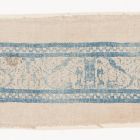 Woven textile - fragment with a proboscidean animal