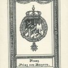 Ex-libris (bookplate) - Franz Prinz von Bayern