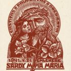 Occasional graphics - Announcement card: In the memory of Mária Pia M Sárdy