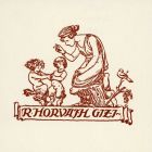 Ex-libris (bookplate) - Gizi R. Horváth