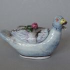 Sugar box with lid - Dove shaped