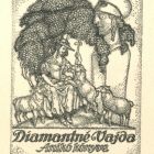 Ex-libris (bookplate) - The book of Anikó Vajda, Mrs. Diamant