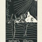 Ex-libris (bookplate) - János Ménes