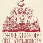 Ex-libris (bookplate) - Dr. Nicolai Okolicsányi de Okolicsna