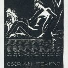 Ex-libris (bookplate) - The book of Ferenc Csórián