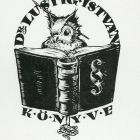 Ex-libris (bookplate) - Book of Dr. István Lustig