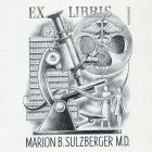 Ex-libris (bookplate) - Marion B. Sulzberger M. D.