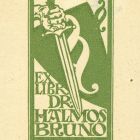 Ex-libris (bookplate) - Dr. Bruno Halmos
