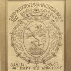 Photograph - death coat of arms Miklós Esterhazy's, from the Esterhazy Treasury, Frakno,at the Exhibition of Applied Arts, 1876