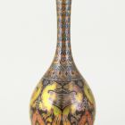 Vase - With decoration imitating Italian silk fabric