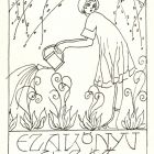 Ex-libris (bookplate) - This book belongs to Elza