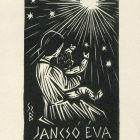 Ex-libris (bookplate) - Book of Éva Jancsó