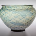 Bowl - With fish caught in a net