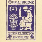 Ex-libris (bookplate) - Erzsike Nikelszky