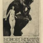 Ex-libris (bookplate) - The book of dr. Jenő Monori Kovács
